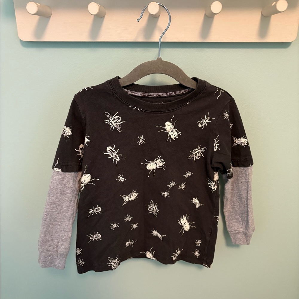Carter's Charcoal Bug Print Shirt